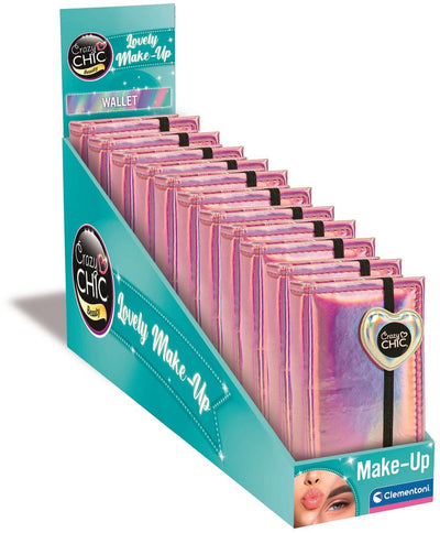 Clementoni Crazy Chic portefeuille rose avec maquillage
