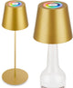 Briloner calida - lampe de table rechargeable - dimmable - pour intérieur et extérieur - 3 en 1 - rgbw - ip44 - sans fil - réglable en hauteur - 36 x ø 10,5 cm - couleur or