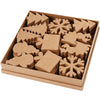 Creativ company formes d'hiver, h: 10-14 cm, 6x6 pièce 1 boîte
