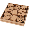 Creativ company formes d'hiver, h: 10-14 cm, 6x6 pièce 1 boîte