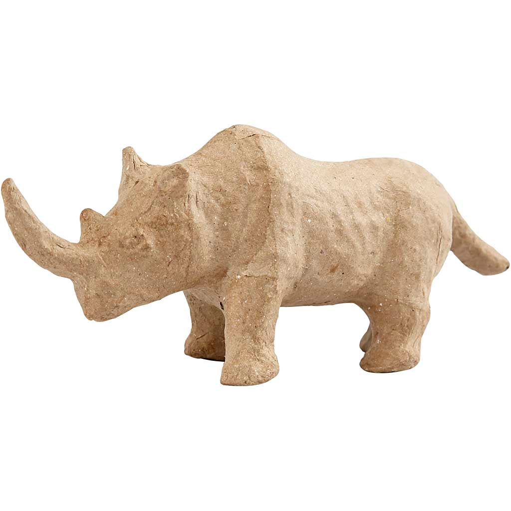 Creativ company rhinocéros, h : 7,5 cm, l : 18 cm, 1 pièce