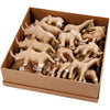 Animaux de la jungle papier mâché, 32 pcs.