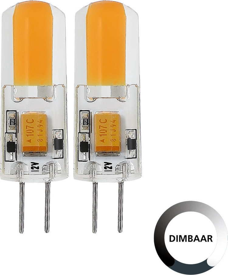 Set de lampes LED Eglo 2 pièces - G4 - ø 1 cm - dimmable - 1,8W - 2700K