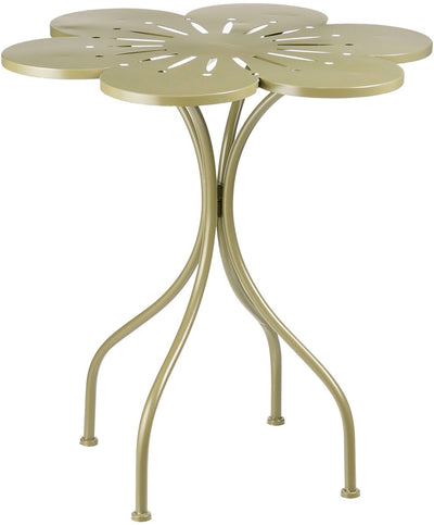 Mica décorations table bistro fleurie - h73 x ø70 cm - fer - vert