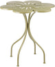 Mica décorations table bistro fleurie - h73 x ø70 cm - fer - vert