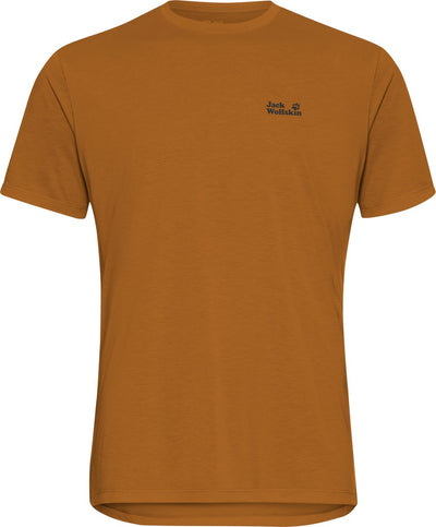 Chemise outdoor homme Jack wolfskin vonnan Graphic t m - feuilles d'automne