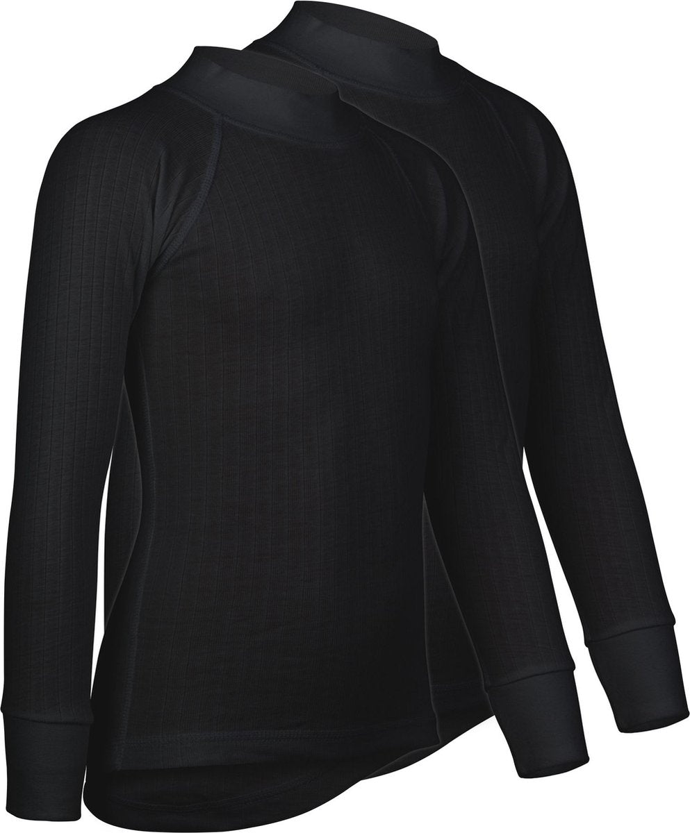 Chemise thermique Avento enfants - pack de 2 - noir - taille 152