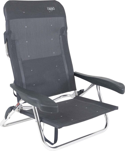 Crespo - chaise de plage - al 221 - gris foncé