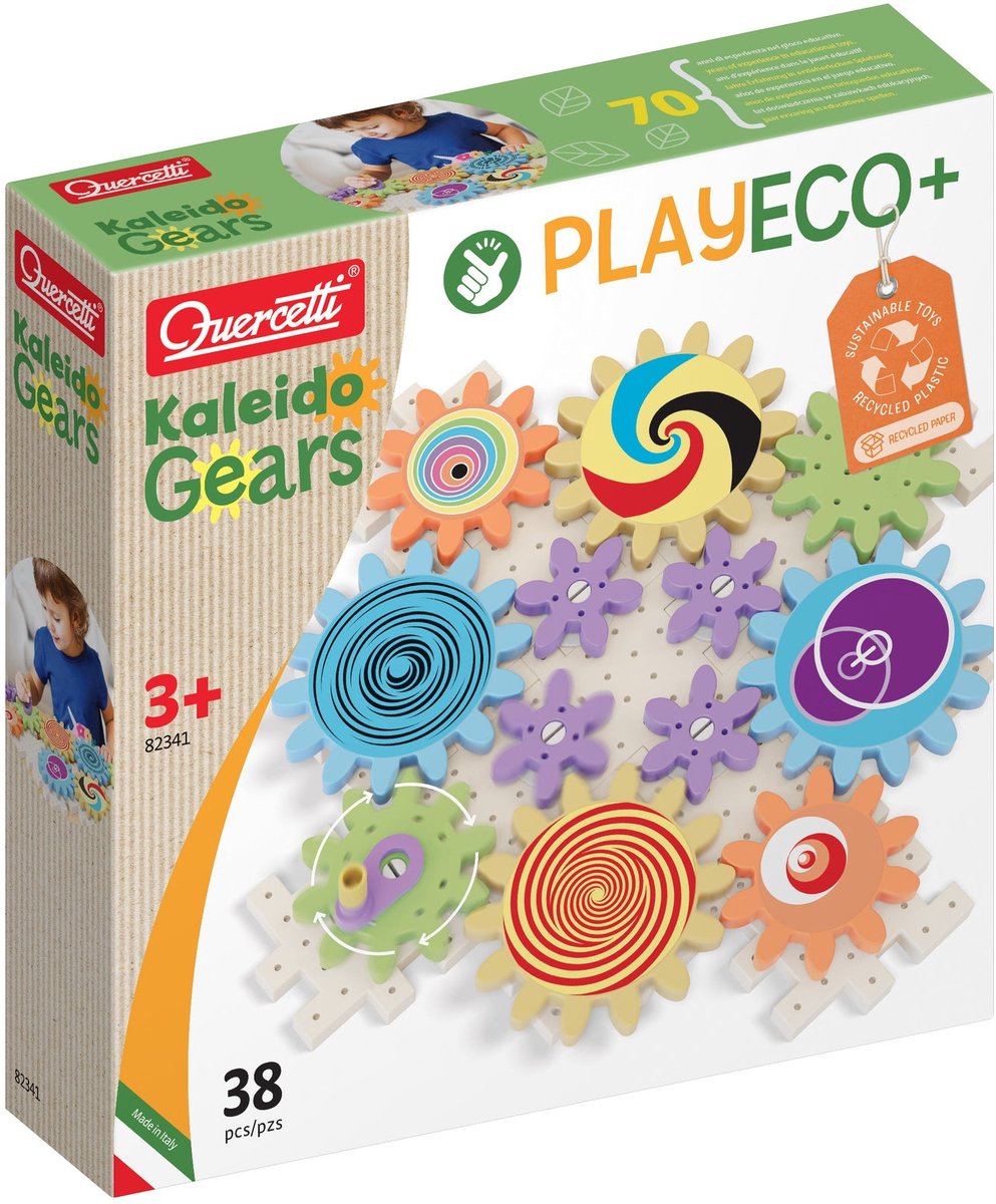 Quercetti Kaleido Gears Play Gear Set, 38dlg.