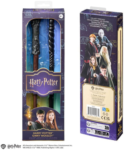 Noble collection Harry Potter Twin-Pack Jeu de Rôle Baguette Magique Baguettes Harry Potter Ginny Weasley Ginny Weasley 30 cm Réplique : à échelle réduite