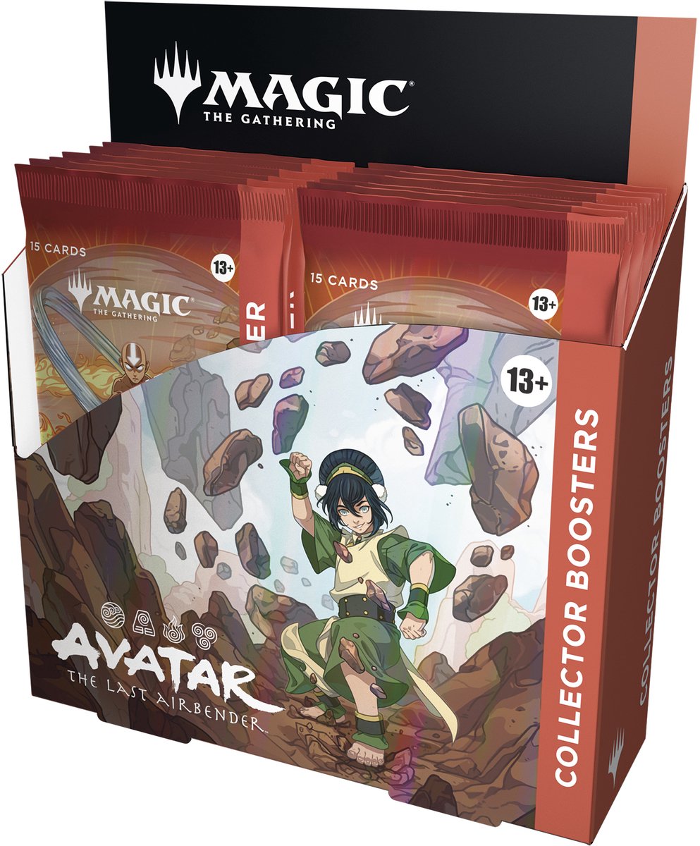 Magic : la boîte de booster collector d'avatar rassembleur - 12 paquets de cartes en aluminium