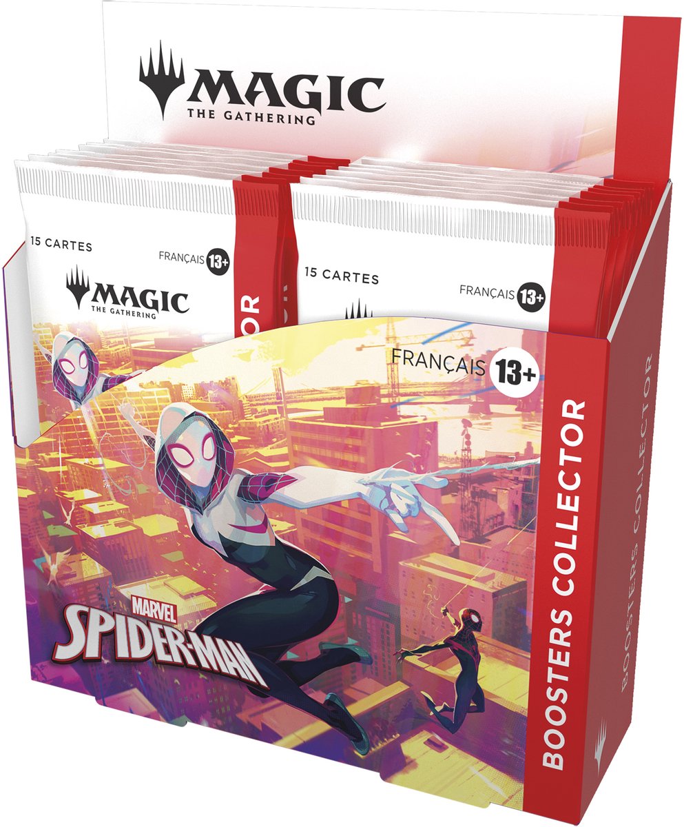 Wizards of the Coast LLC Magic: The Gathering - Présentoir les Boosters Collector Marvel Spider-Man (12 Boosters) - FR