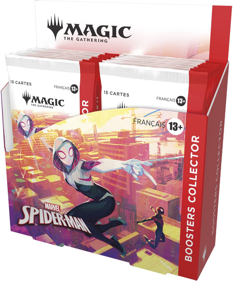 Wizards of the Coast LLC Magic: The Gathering - Présentoir les Boosters Collector Marvel Spider-Man (12 Boosters) - FR