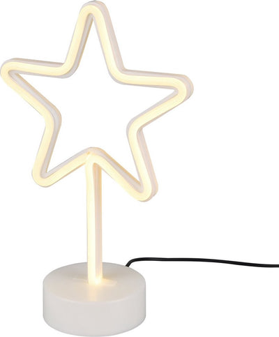 Rl live your light star de la réalité - lampe de table - blanc - incl. 1x SMD 1,5 W - Connexion USB - non dimmable - adapté à l'alimentation par batterie