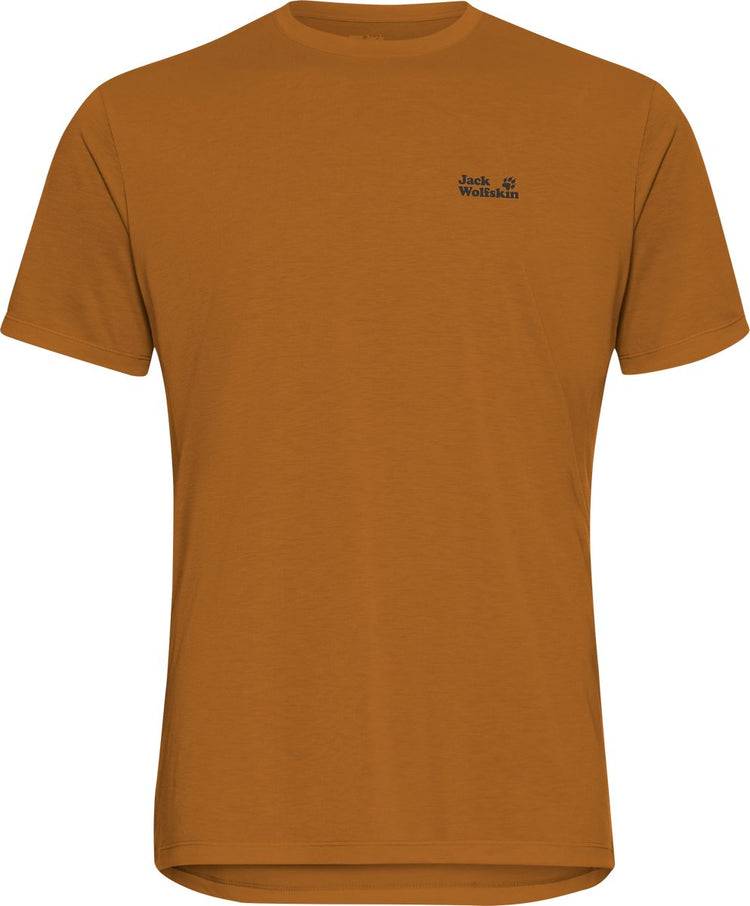 Chemise outdoor homme Jack wolfskin vonnan Graphic t m - feuilles d'automne