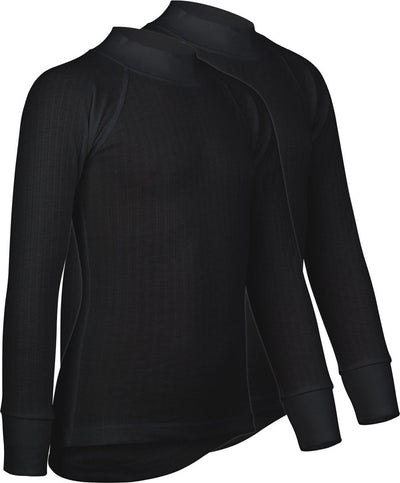 Chemise thermique Avento enfants - pack de 2 - noir - taille 152