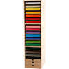 Armoire de rangement en carton Creativ company, h : 100 cm, a4, feuille 210x297 mm, 180 g, différentes couleurs, 1 set