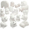 Tirelires Creativ company, blanches, 106 pièces, 1 boîte