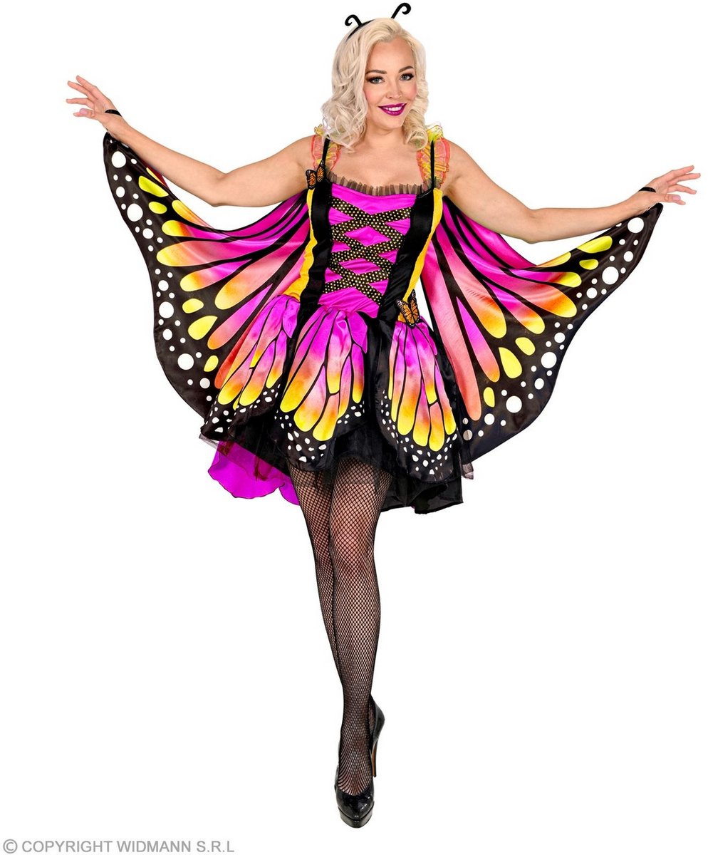 Costume de papillon Widmann violet or
