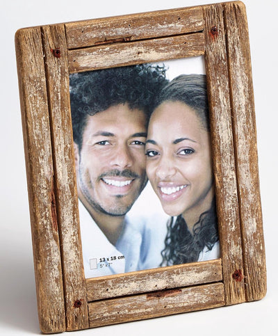 Walther dupla - cadre portrait en bois - format photo 13x18 cm - blanc naturel