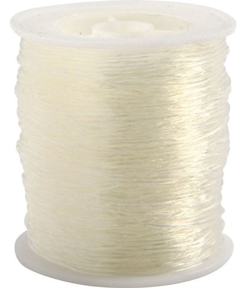 Cordon élastique de la société Creativ, rond, épaisseur 1 mm, 50 m 1 rouleau