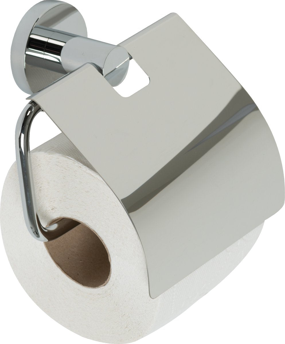 Porte-rouleau de papier toilette Plieger vigo - porte-rouleau de papier toilette avec rabat - garantie 10 ans - chrome