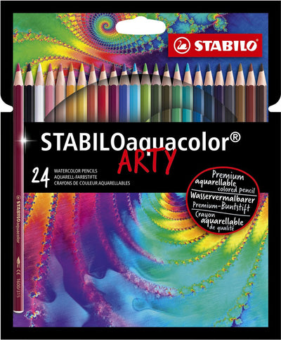 STABILO Aquacolor Aquarement aquareté crayon arty Set 24 PCS.