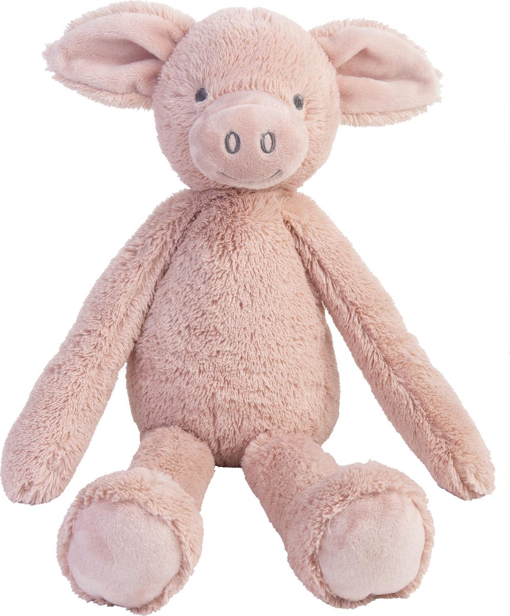 Happy horse cochon perry peluche 48cm - rose - peluche bébé