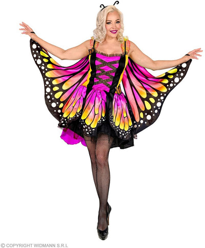 Costume de papillon Widmann violet or