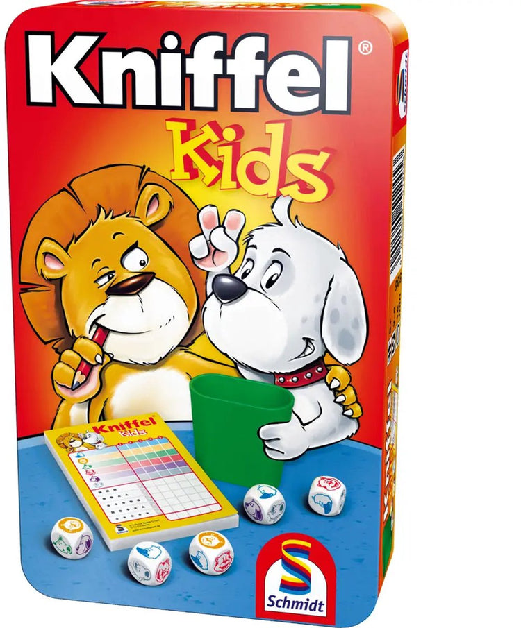 Schmidt ® - Kniffel® kids - jeu de dés - jeu pour enfants avec des animaux - à partir de 5 ans - 2-6 joueurs