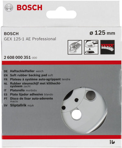 Bosch - plateau de ponçage extra-souple, 125 mm