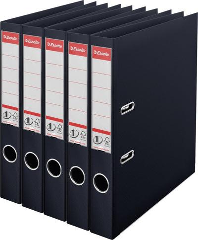 Classeur Esselte nr.1 Vivida - largeur de dos de 50 mm - pack économique (5 pièces) - noir