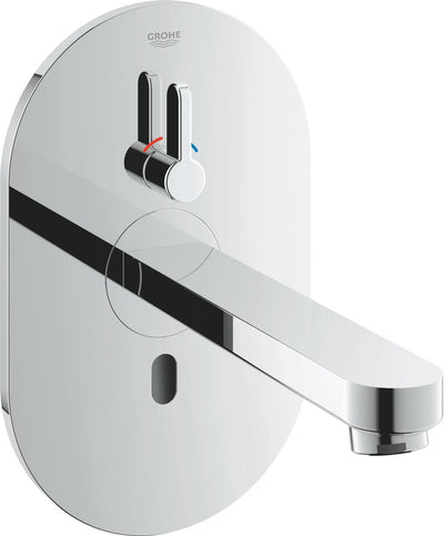 Grohe eurosmart cosmopolitan e finition partie v robinet mural avec bec 17cm avec mitigeur avec transformateur 230v chromé