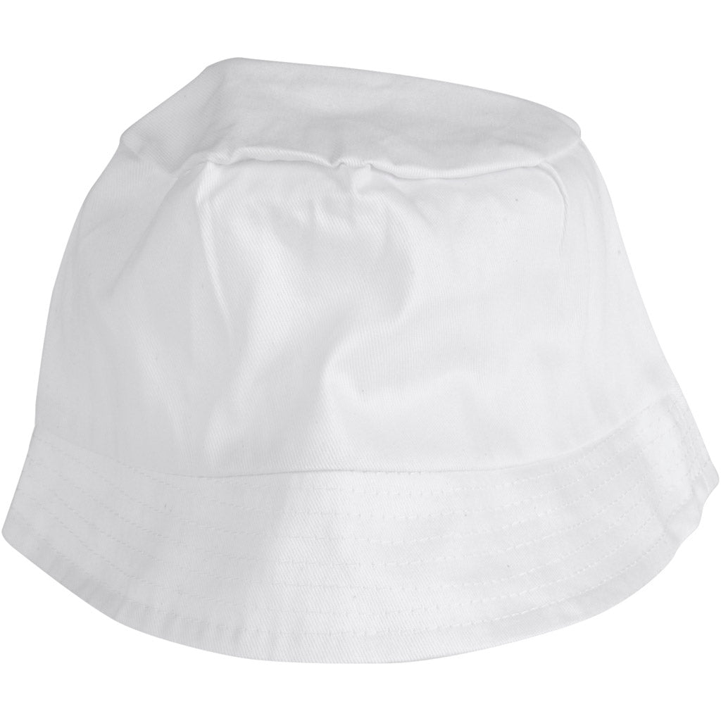 Chapeau de soleil Creativ company, taille 58 cm, blanc, 12 pièces 1 boîte
