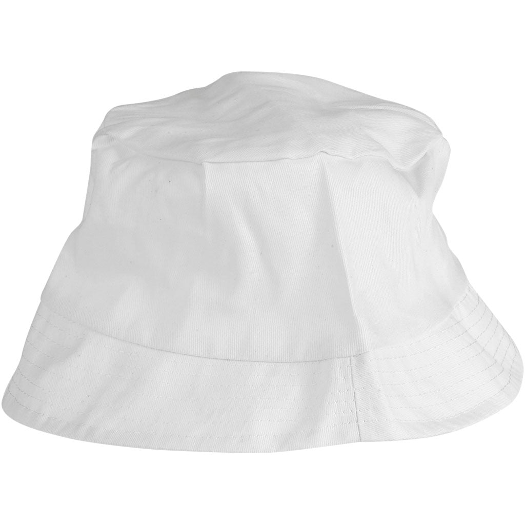 Chapeau de soleil Creativ company, taille 54 cm, blanc, 12 pièces 1 boîte