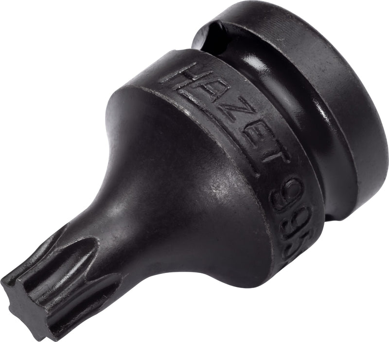 Embout de clé à douille à chocs Hazet 995s-t50 1 profil Torx® interne creux carré de 1 2 pouces (12,5 mm) sw t50