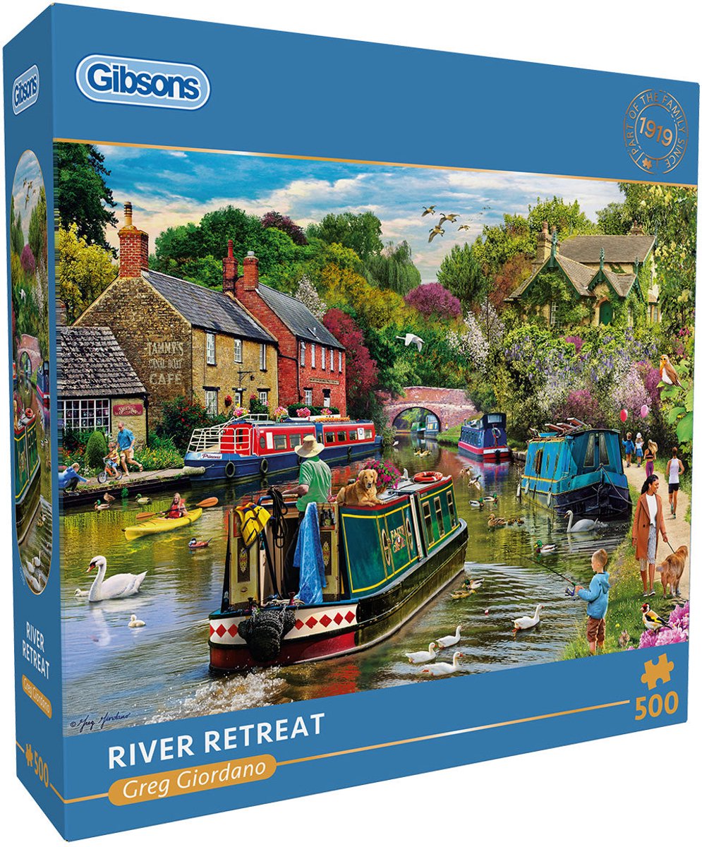 Gibsons - retraite fluviale (par greg giordano) - 500 pièces 48×34cm (l×h) - puzzle pour adultes