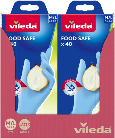 Vileda 1069902 - gants alimentaires x40 | 12 pièces