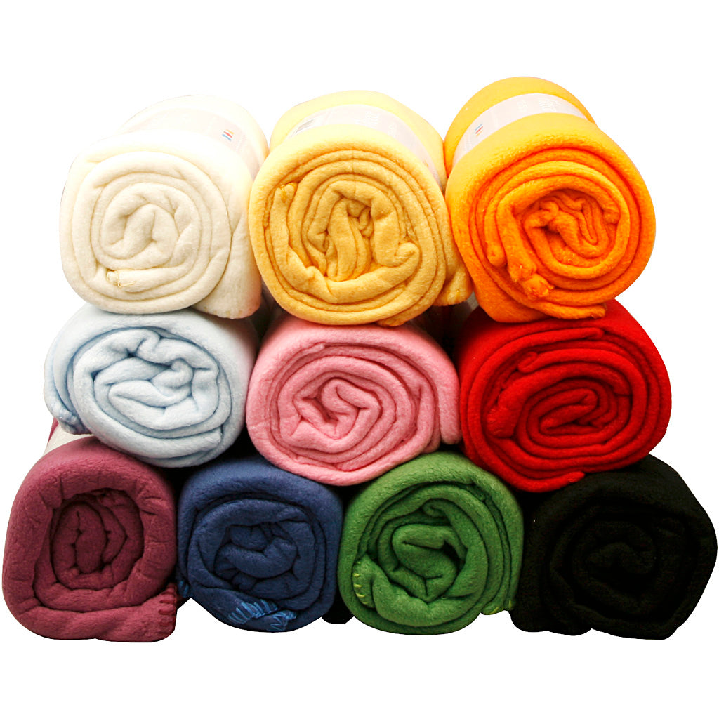 Polaire Creativ company, l: 125 cm, l: 150 cm, différentes couleurs, 10 pièces 1 boîte