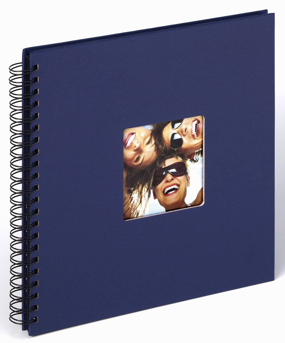 Walther sa-110-l fun - album à spirale - taille 30 x 30 cm - - bleu