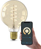 Lampe LED à filament intelligente Calex - e27 - lumière blanche chaude - or - éclairage intelligent - g95 - 7w