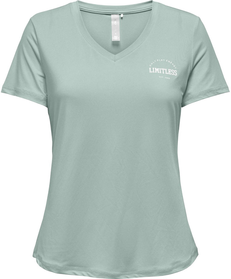Only play - save life vn ss reg tee - t-shirt d'entraînement manches courtes femmes - gris