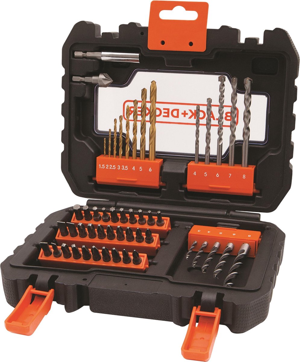 Black+decker Jeu de 50 forets à visser - a7232-xj