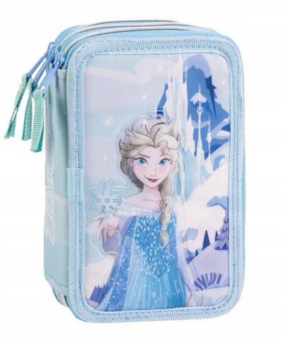 Coffret stylo 3D Disney La Reine des Neiges avec 3 compartiments et contenu