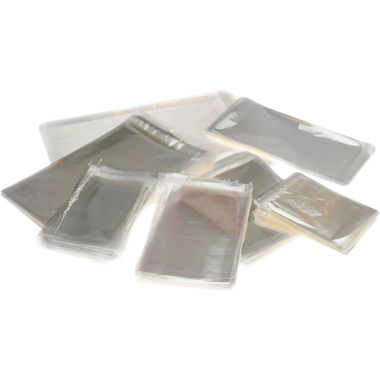Sacs cellophane Creativ company, h : 12,9-31,2 cm, l : 9,7-22,5 cm, épaisseur 25 my, 1400 pièces 1 boîte