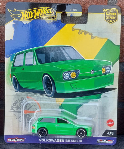 Hot Wheels Hrv82 Voiture Culture Volkswagen Brasilia World Tour Jouet Véhicule