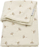 Couverture de berceau Meyco baby ginkgo - hydrophile prélavée - sable doux - 75x100cm - 1,5 tog
