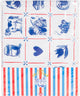 Blond Amsterdam, blond de Delft : toile cirée emballée 140x240cm