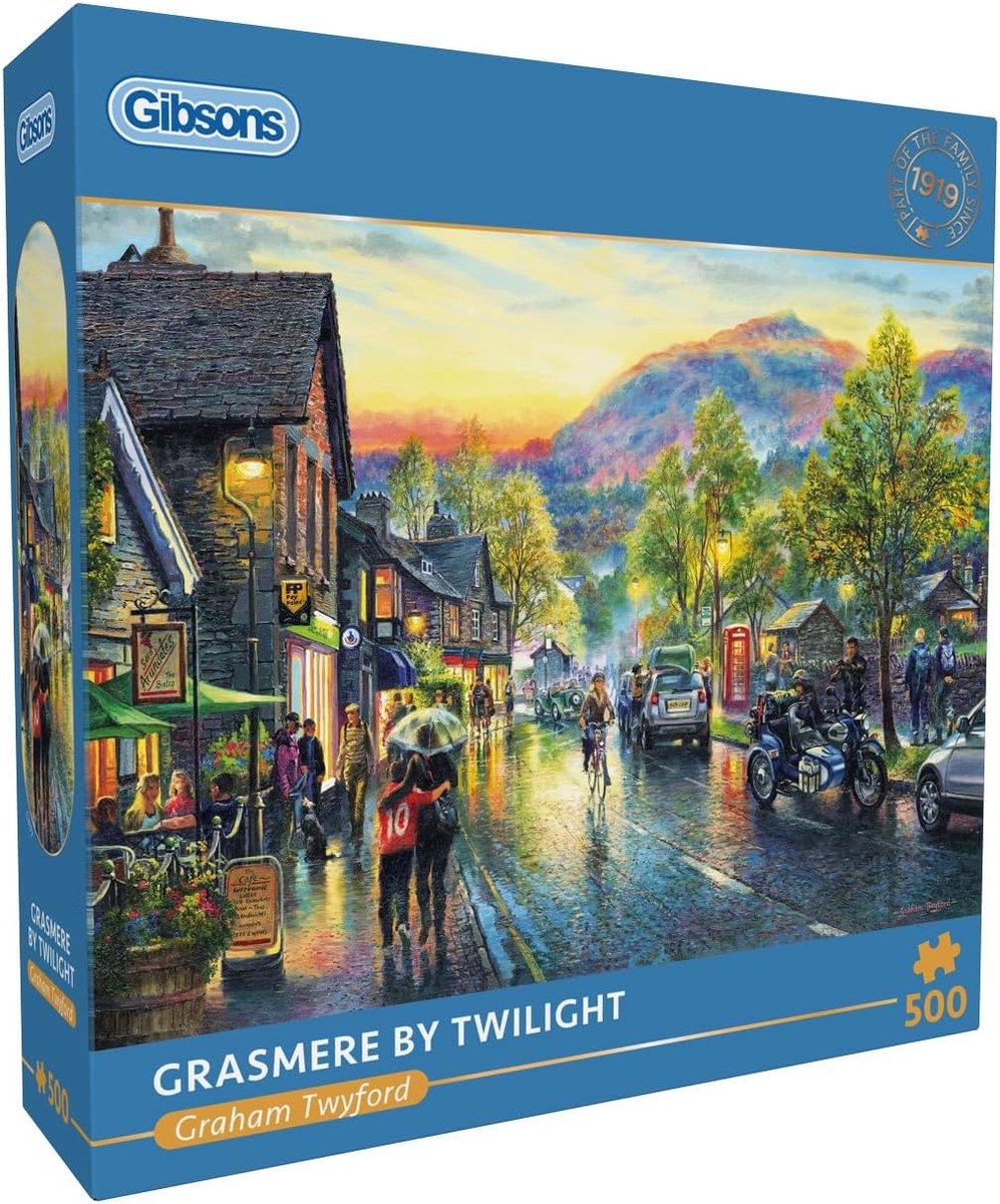 Gibsons - grasmere au crépuscule (gramere by twilight) - graham twyford - 500 pièces - 48×34cm - puzzle pour adultes