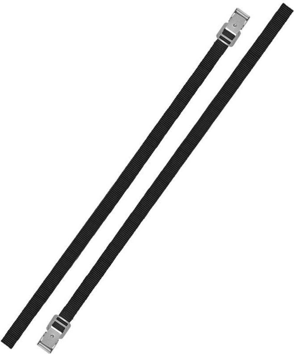 Sangles de reliure Proplus avec boucle en métal - 18 mm x 200 cm - noir - lot de 2